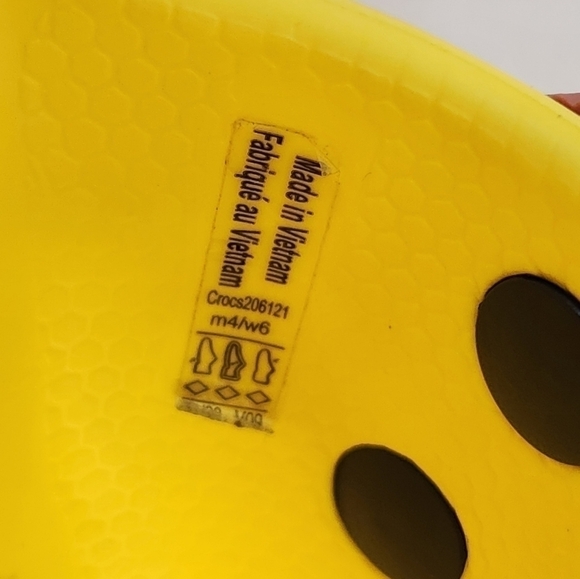 Crocs Classic Slide Sandals 206121 Yellow Slip On Unisex Men's Sz 4 Women's Sz 6 - Picture 15 of 15